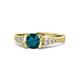1 - Alana Signature London Blue Topaz and Diamond Engagement Ring 
