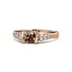 1 - Alana Signature Smoky Quartz and Diamond Engagement Ring 