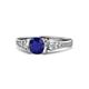 1 - Alana Signature Blue Sapphire and Diamond Engagement Ring 