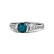 1 - Alana Signature London Blue Topaz and Diamond Engagement Ring 