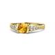 1 - Alana Signature Citrine and Diamond Engagement Ring 