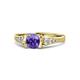 1 - Alana Signature Iolite and Diamond Engagement Ring 