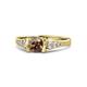 1 - Alana Signature Smoky Quartz and Diamond Engagement Ring 