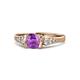 1 - Alana Signature Amethyst and Diamond Engagement Ring 