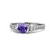 1 - Alana Signature Iolite and Diamond Engagement Ring 