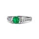 1 - Alana Signature Emerald and Diamond Engagement Ring 