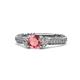 1 - Anora Signature Pink Tourmaline and Diamond Engagement Ring 