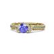 1 - Anora Signature Tanzanite and Diamond Engagement Ring 