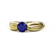 1 - Kayla Signature Blue Sapphire and Diamond Solitaire Plus Engagement Ring 