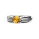 1 - Kayla Signature Citrine and Diamond Solitaire Plus Engagement Ring 