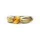 1 - Kayla Signature Citrine and Diamond Solitaire Plus Engagement Ring 