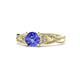 1 - Belinda Signature Tanzanite and Diamond Engagement Ring 