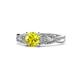 1 - Belinda Signature Yellow and White Diamond Engagement Ring 