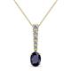 1 - Orah Blue Sapphire and Diamond Journey Pendant 