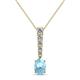 1 - Orah Aquamarine and Diamond Journey Pendant 
