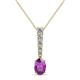 1 - Orah Amethyst and Diamond Journey Pendant 