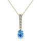1 - Orah Blue Topaz and Diamond Journey Pendant 