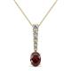 1 - Orah Red Garnet and Diamond Journey Pendant 