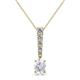 1 - Orah White Sapphire and Diamond Journey Pendant 