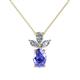1 - Rayen Tanzanite and Diamond Slider Pendant 