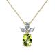 1 - Rayen Peridot and Diamond Slider Pendant 