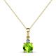 1 - Reyne Peridot and Diamond Two Stone Pendant 
