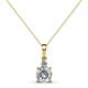 1 - Reyne Diamond Two Stone Pendant 