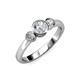 2 - Avrit Diamond Three Stone Engagement Ring 