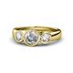 1 - Naava Diamond Three Stone Engagement Ring 