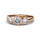 1 - Naava Diamond Three Stone Engagement Ring 