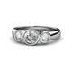 1 - Naava Diamond Three Stone Engagement Ring 
