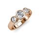 2 - Naava Diamond Three Stone Engagement Ring 
