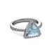 2 - Alyona Trillion Cut Aquamarine and Diamond Halo Engagement Ring 