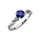 4 - Mayra Desire Blue Sapphire and Diamond Engagement Ring 