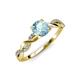 4 - Mayra Desire Aquamarine and Diamond Engagement Ring 