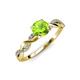 4 - Mayra Desire Peridot and Diamond Engagement Ring 
