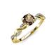 4 - Mayra Desire Smoky Quartz and Diamond Engagement Ring 
