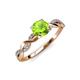 4 - Mayra Desire Peridot and Diamond Engagement Ring 