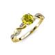 4 - Mayra Desire Yellow and White Diamond Engagement Ring 