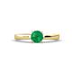 1 - Annora Emerald Solitaire Engagement Ring 