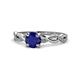 1 - Mayra Desire Blue Sapphire and Diamond Engagement Ring 