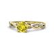 1 - Mayra Desire Yellow and White Diamond Engagement Ring 