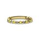 1 - Ashlyn 1.80 mm Yellow Sapphire and Diamond 3/4 Eternity Band 
