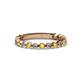 1 - Ashlyn 1.80 mm Yellow Sapphire and Diamond 3/4 Eternity Band 