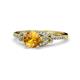 1 - Katelle Desire Citrine and Diamond Engagement Ring 
