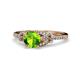 1 - Katelle Desire Peridot and Diamond Engagement Ring 