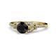 1 - Katelle Desire Black and White Diamond Engagement Ring 