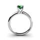4 - Bianca 6.00 mm Round Emerald Solitaire Engagement Ring 