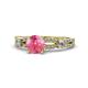 1 - Senna Desire Pink Tourmaline and Diamond Engagement Ring 