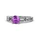 1 - Senna Desire Amethyst and Diamond Engagement Ring 